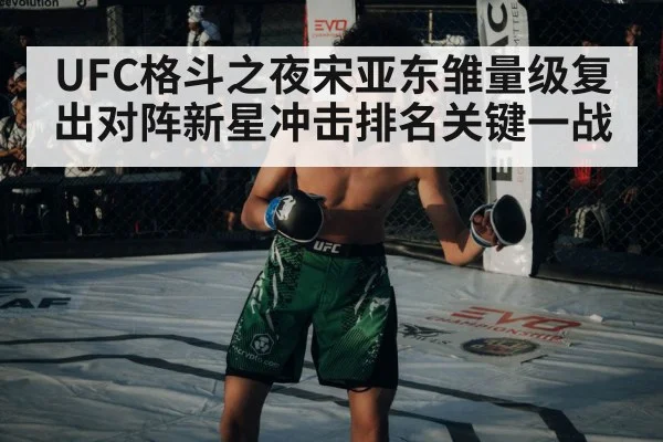 UFC格斗之夜宋亚东雏量级复出对阵新星冲击排名关键一战